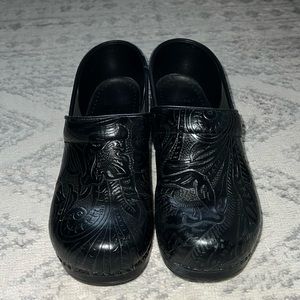Dansko Professional Black Tooled Clogs